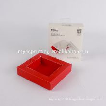 Custom made print Drawer paper box with hang for earphone